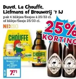 Boon`s Markt Duvel, La Chouffe. Liefmans of Brouwerij 't IJ aanbieding