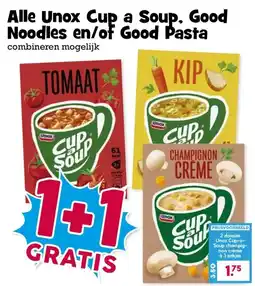 Boon`s Markt Alle Unox Cup a Soup, Good Noodles en/of Good Pasta aanbieding