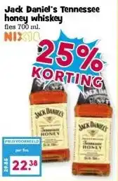 Boon`s Markt Jack Daniel's Tennessee honey whiskey aanbieding