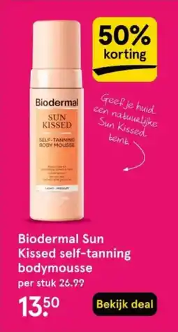 Etos Biodermal sun kissed self-tanning bodymousse aanbieding