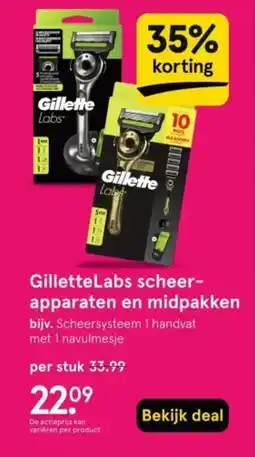 Etos Gillettelabs scheer- apparaten en midpakken aanbieding