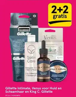 Etos Gillette intimate venus voor huid en schaamhaar en king C. gillette aanbieding