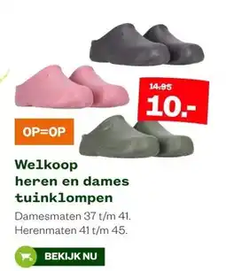 Welkoop Welkoop heren en dames tuinklompen aanbieding
