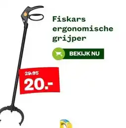 Welkoop Fiskars ergonomische grijper aanbieding