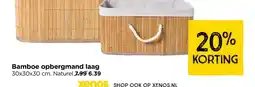 Xenos Bamboe opbergmand laag aanbieding