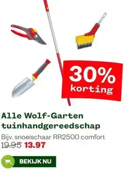 Welkoop Alle Wolf-Garten tuinhandgereedschap aanbieding