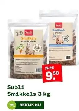 Welkoop Subli Smikkels aanbieding