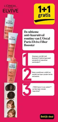 Etos De ultieme anti-haaruitval routine van L'Oréal Paris Elvive Fiber Booster aanbieding