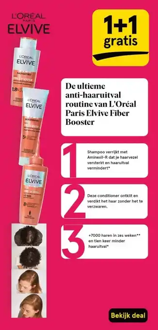 Etos De ultieme anti-haaruitval routine van L'Oréal Paris Elvive Fiber Booster aanbieding