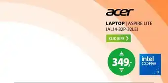 Expert Acer Aspire Lite (AL14-32P-32LE) Zilver aanbieding
