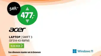 Expert Acer Swift 3 (SF314-43-R8FM) aanbieding