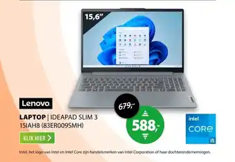 Expert Lenovo IdeaPad Slim 3 15IAH8 (83ER009SMH) aanbieding