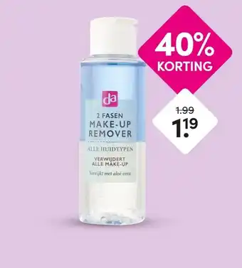 DA DA Make-up remover 2 fasen 100 ml aanbieding
