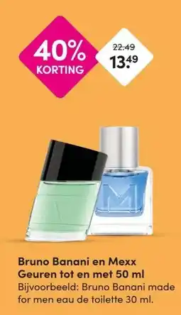 DA Bruno Banani en Mexx Geuren tot en met 50 ml aanbieding