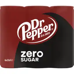 Jumbo Dr Pepper Zero Sugar 6 x 33 cl aanbieding