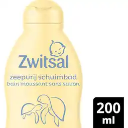 Jumbo Zwitsal Zeepvrij Schuimbad Baby 200 ml aanbieding
