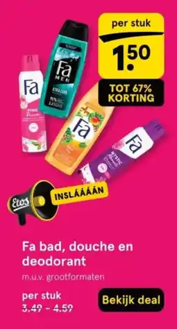 Etos Fa bad, douche en aanbieding