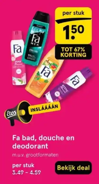 Etos Fa bad, douche en aanbieding