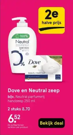 Etos Dove en Neutral zeep aanbieding