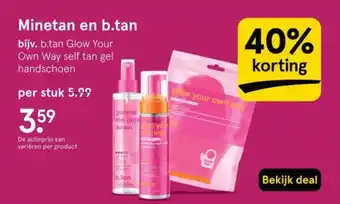 Etos Minetan en b.tan aanbieding