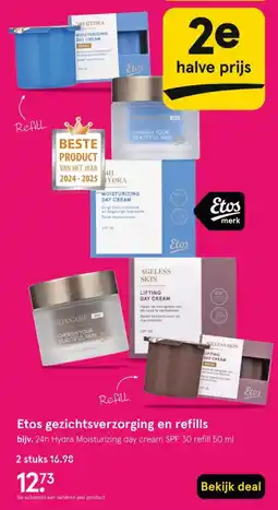 Etos Etos gezichtsverzorging en refills aanbieding