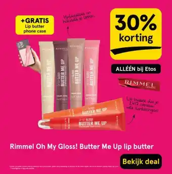 Etos Rimmel Oh My Gloss! Butter Me Up lip butter aanbieding