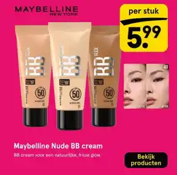 Etos Maybelline Nude BB cream aanbieding