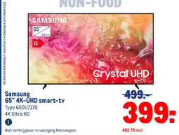 Makro Samsung 65" 4K-UHD smart-tv aanbieding