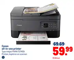 Makro Canon all in one printer aanbieding