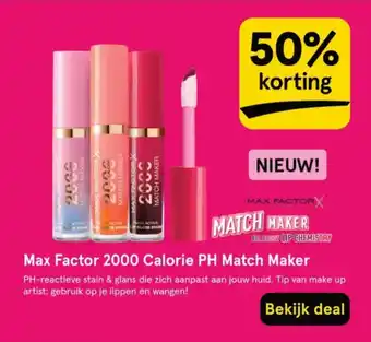 Etos Max Factor 2000 Calorie PH Match Maker aanbieding