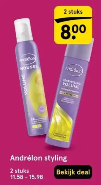 Etos Andrélon styling aanbieding
