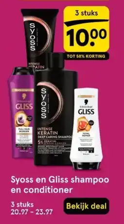 Etos Syoss en Gliss shampoo en conditioner aanbieding
