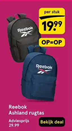 Etos Reebok Ashland rugtas aanbieding