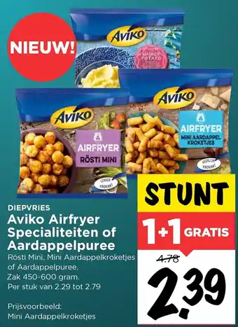 Vomar Voordeelmarkt Aviko Airfryer Specialiteiten of Aardappelpuree 2*450-600g aanbieding