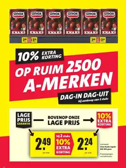 Nettorama Unox Knaks regular blik 400 gram aanbieding