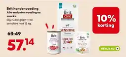 Pets Place Brit hondenvoeding aanbieding