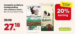 Pets Place Complete en Nature knaagvoeding aanbieding
