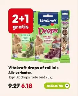 Pets Place Vitakraft drops of rollinis aanbieding