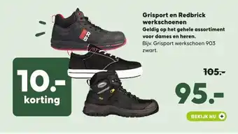 Pets Place Grisport en Redbrick werkschoenen aanbieding