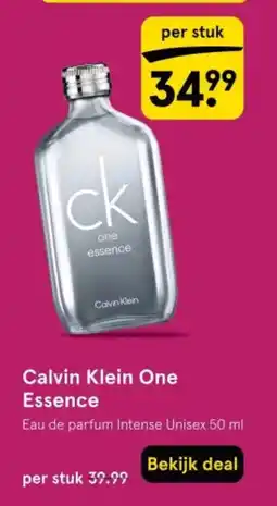 Etos Calvin Klein One Essence aanbieding