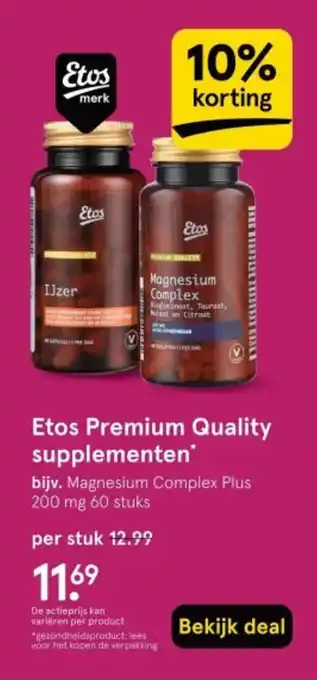 Etos Etos Premium Quality supplementen aanbieding