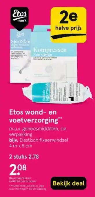 Etos Etos wond en voetverzorging aanbieding