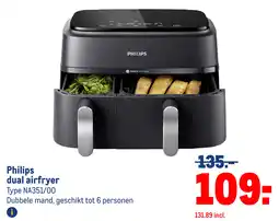 Makro Philips dual airfryer aanbieding