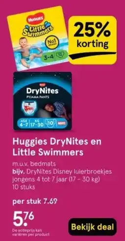 Etos Huggies DryNites en Little Swimmers aanbieding