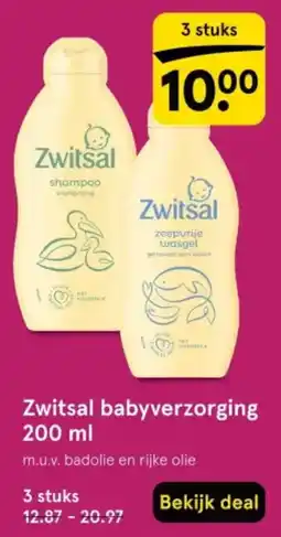 Etos Zwitsal babyverzorging aanbieding