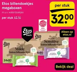 Etos Etos billendoekjes megaboxen aanbieding