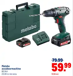 Makro Metabo accuboormachine aanbieding
