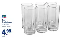 Makro Aro drinkglazen aanbieding