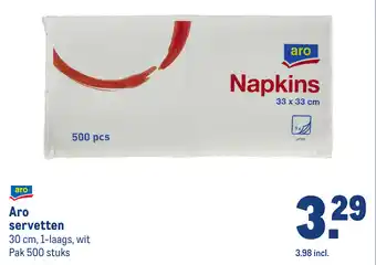 Makro Aro servetten aanbieding