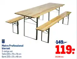 Makro Metro Professional bierset aanbieding